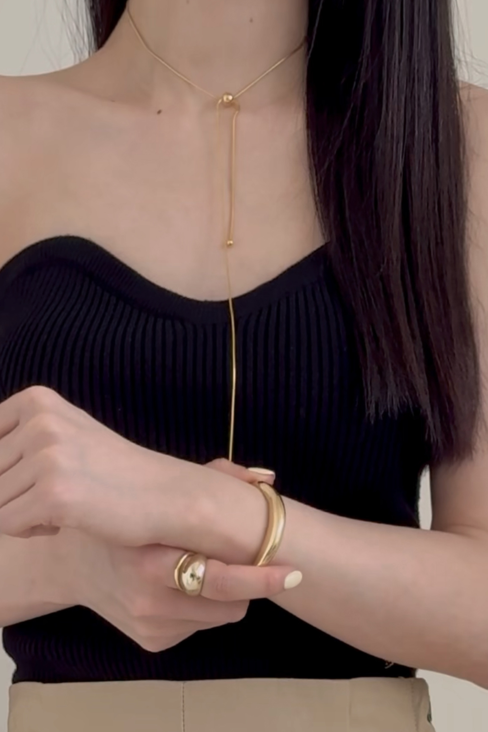 RING NECKLACE * GOLD 당일발송